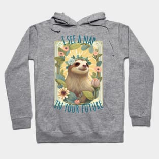 I See a Nap in Your Future Sloth Tarot Hoodie